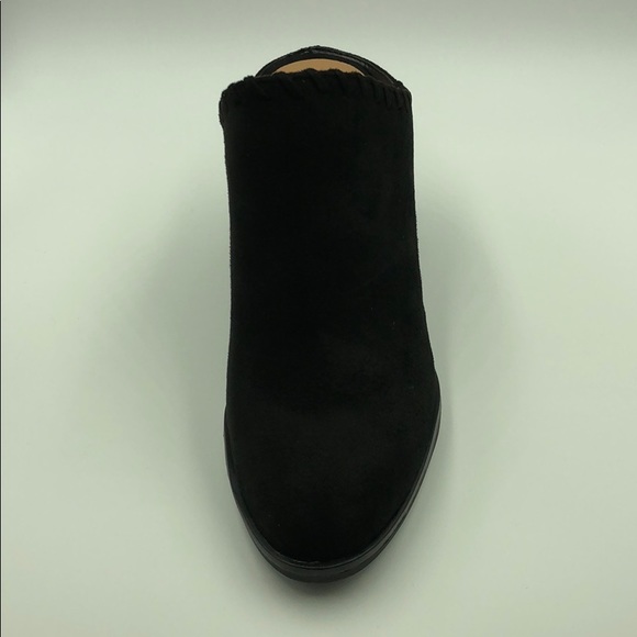 NIB Black Suede Block Heel Mules - Picture 3 of 5